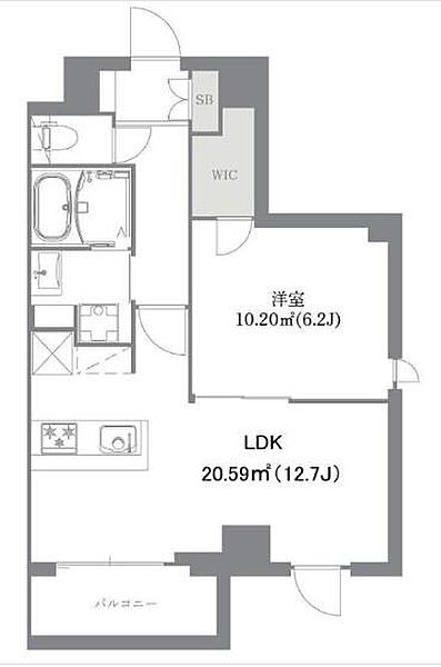 アネックスコート 201｜東京都江東区北砂６丁目(賃貸マンション1LDK・2階・45.43㎡)の写真 その2