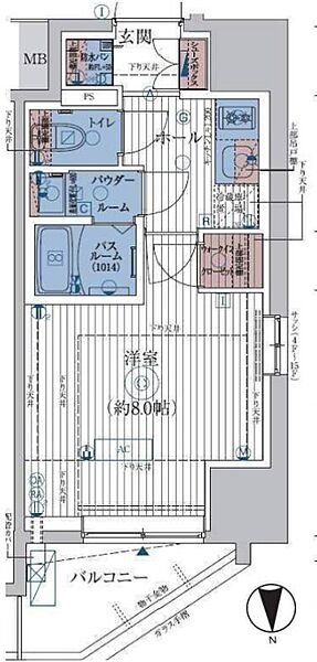 エステムコート亀戸東京イースト 203｜東京都江東区亀戸４丁目(賃貸マンション1K・2階・26.10㎡)の写真 その2