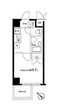 ヴェルトウォーターフロント 406 ｜ 東京都中央区勝どき３丁目9-12（賃貸マンション1K・4階・22.00㎡） その2