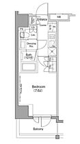 ザ・パークハビオ木場 1208 ｜ 東京都江東区木場６丁目3-4（賃貸マンション1K・12階・25.18㎡） その2