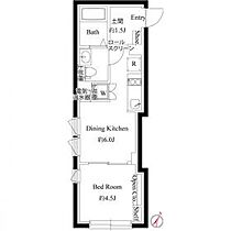 カーサグラッツェ門前仲町（CASA GRAZIE 門前仲町） 401 ｜ 東京都江東区福住１丁目17-10（賃貸マンション1DK・4階・25.10㎡） その2