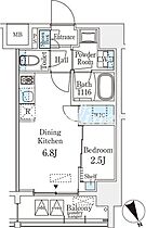 ベルファース八丁堀ウエスト 705 ｜ 東京都中央区八丁堀３丁目8-1（賃貸マンション1DK・7階・25.27㎡） その2