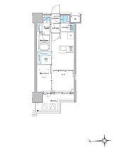 ルフォンプログレ門前仲町プレミア 1102 ｜ 東京都江東区永代１丁目1（賃貸マンション1LDK・11階・32.77㎡） その2