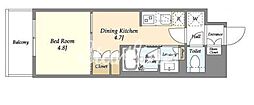 GRANPASEO清澄白河2 1DKの間取図画像