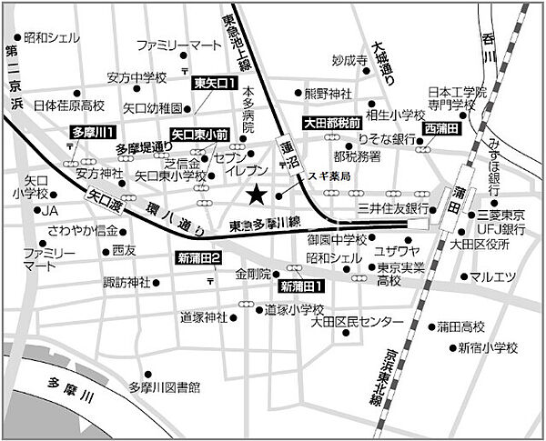 イプセ蒲田WEST 406｜東京都大田区東矢口3丁目(賃貸マンション1R・4階・24.90㎡)の写真 その13