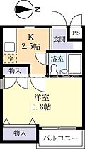 セルペント 0105 ｜ 茨城県ひたちなか市高場（賃貸マンション1K・1階・24.00㎡） その2