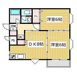 間取図画像 2DK