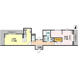 さいたま市北区土呂町1丁目アパート 1LDKの間取図画像