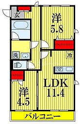 間取図画像 2LDK