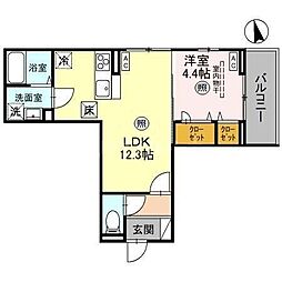 間取図画像 1LDK