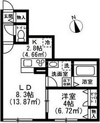 間取図画像 1LDK