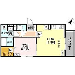 間取図画像 1LDK