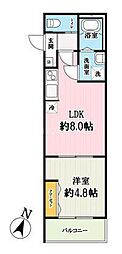 間取図画像 1LDK