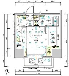 間取図画像 1LDK