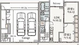 Campana Bianco 2LDKの間取図画像