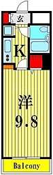 ライオンズプラザ大宮第2 1Kの間取図画像