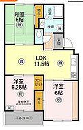 ガーデンシティ日進 3LDKの間取図画像