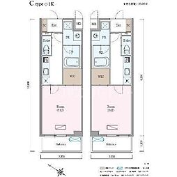 さいたま市大宮区吉敷町4丁目マンション 1Kの間取図画像