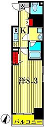 AcseedsTower新都心 1Kの間取図画像