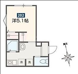 サークル ヴィラ日進 1Kの間取図画像