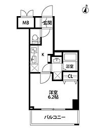 Blance'OMIYA 1Kの間取図画像