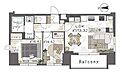 2LDKの間取...