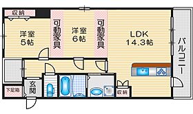 クロツヴィア桜塚 402 ｜ 大阪府豊中市北桜塚３丁目（賃貸マンション2LDK・4階・62.54㎡） その2