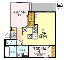 グランドール垂水 103 ｜ 大阪府吹田市垂水町３丁目（賃貸アパート2LDK・1階・54.08㎡） その1