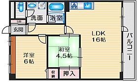 豊中スカイハイツ 309 ｜ 大阪府豊中市東豊中町２丁目（賃貸マンション2LDK・3階・60.16㎡） その2