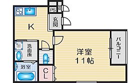 フジパレスＭＯＲＥＣＲＥＳＴ　III 203 ｜ 大阪府吹田市清和園町（賃貸アパート1K・2階・30.76㎡） その2