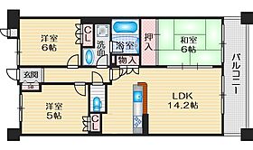 リーザス南千里 402 ｜ 大阪府吹田市津雲台１丁目（賃貸マンション3LDK・4階・69.01㎡） その2