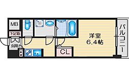 コンフォリア江坂広芝町 10階1Kの間取り