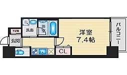 ファーストフィオーレ江坂レガリス 1Kの間取図画像