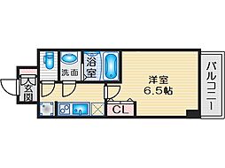 アルティザ江坂 1Kの間取図画像
