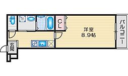 フジパレス曽根南町3番館 1Kの間取図画像