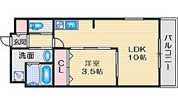 ExcellentKishibe 1LDKの間取図画像
