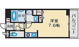 中央メルヴェール江坂 1Kの間取図画像