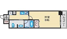 KDXレジデンス豊中南 1Kの間取図画像