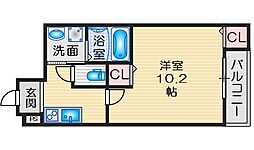 フジパレス吹田金田公園 1LDKの間取図画像