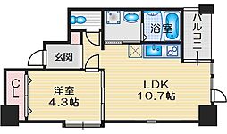 GrandChariot千里中央 1LDKの間取図画像