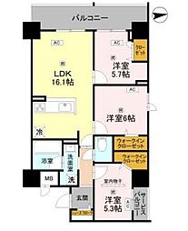 グラントリアノン緑地公園 3LDKの間取図画像