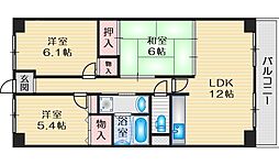 プレステージ上山手 3LDKの間取図画像