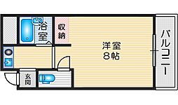 マンションコメット 1Kの間取図画像