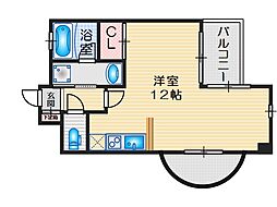 ハイムタケダ9 ワンルームの間取図画像