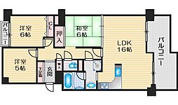 クローバー・メゾン東桃山台 3LDKの間取図画像