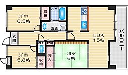 メゾン・クレール 3LDKの間取図画像