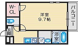 フジパレス吹田寿町5番館 1Kの間取図画像