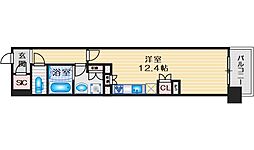 パークナードフィット津雲台 ワンルームの間取図画像