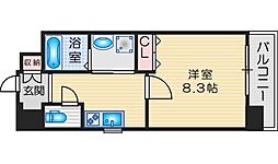 エルベコート豊中服部 1Kの間取図画像