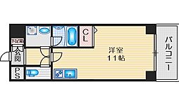 グランブルジュ ワンルームの間取図画像